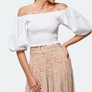 Lusana - Kalina Top in white